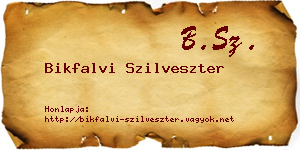 Bikfalvi Szilveszter névjegykártya