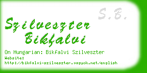 szilveszter bikfalvi business card